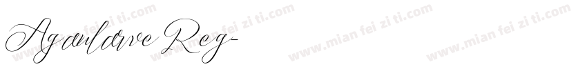 Agaularve Reg字体转换